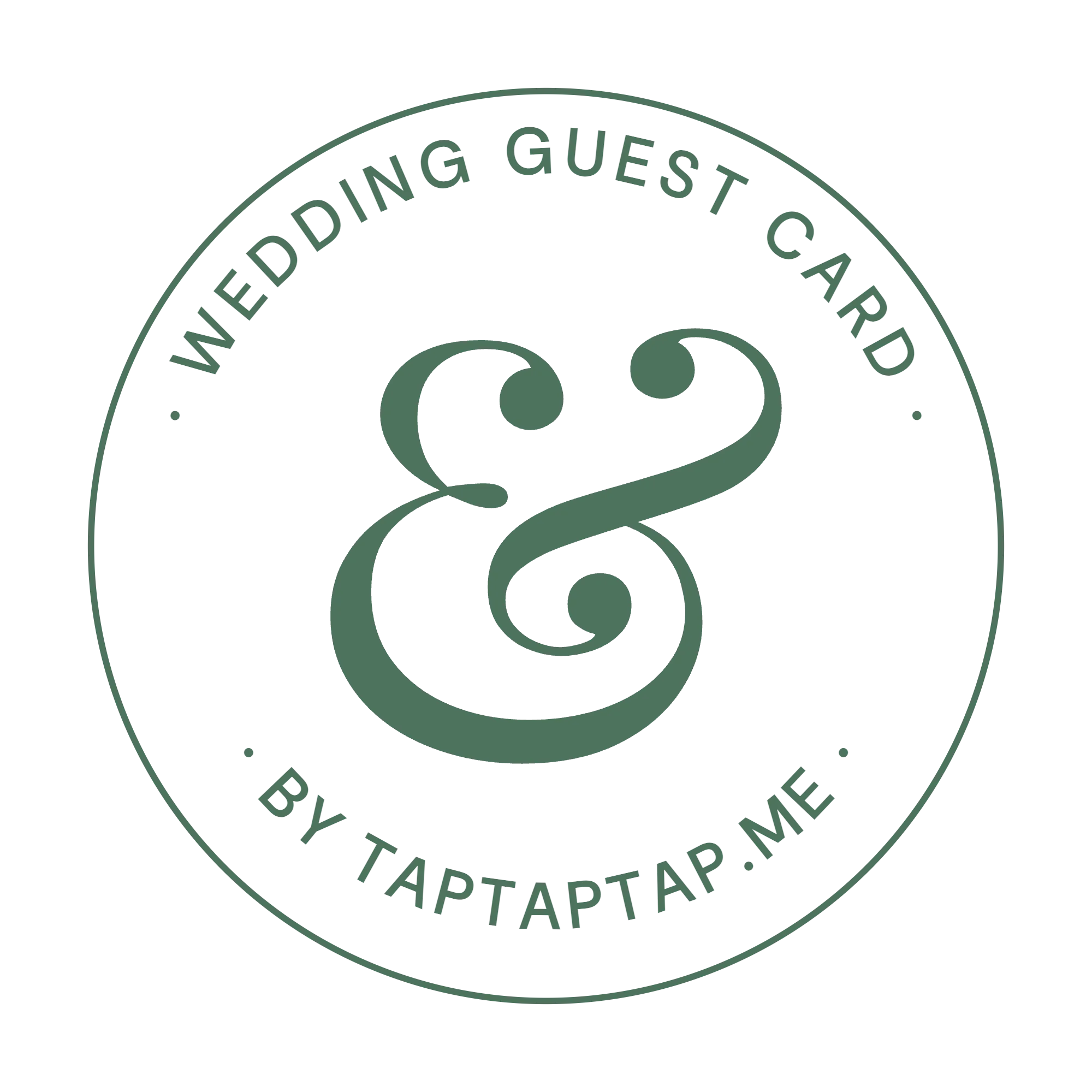 TapTapTap Wedding Guest Card